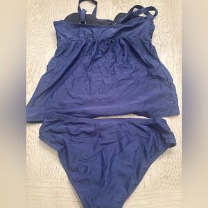 Navy Blue Medium 2 Piece Bathing Suit